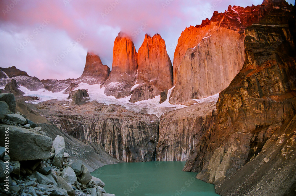 Poster torres del paine - patagonia, chile