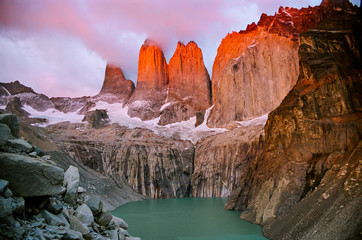 Torres del Paine - Patagonia, Chile - obrazy, fototapety, plakaty