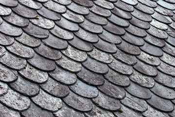 Traditional stone roof in Norway