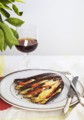 eggplant dinner wine