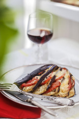 eggplant dinner wine