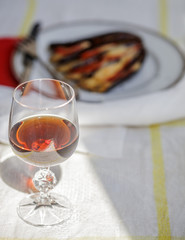 eggplant dinner wine