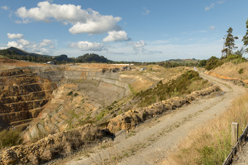 Fototapeta na wymiar Open pit gold mine
