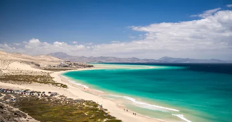 Foto auf Acrylglas Strand Sotavento, Fuerteventura, Kanarische Inseln &quot Risco el Paso&quot  auf Fuerteventura