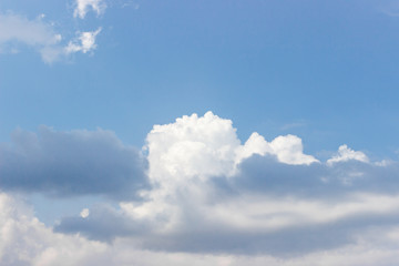 Naklejka na ściany i meble Blue sky background with clouds in sunny day