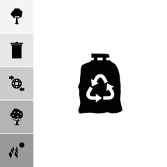 Collection of 6 ecology filled icons