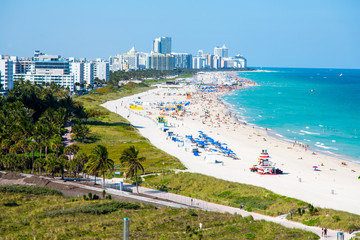 Miami Beach in Florida - obrazy, fototapety, plakaty