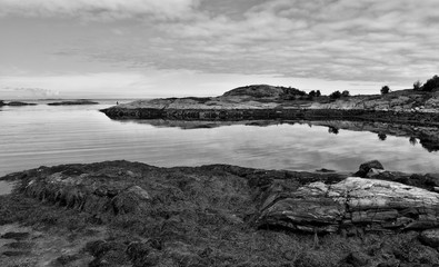 Beautiful landscape on the coast of famous Atlantic Ocean Road -  Atlanterhavsveien , More og Romsdal county, Norway.