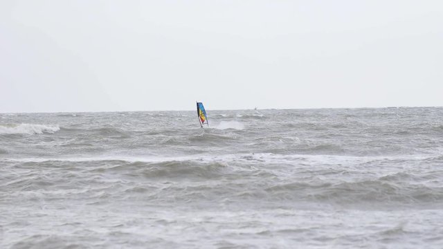 Windsurfing, summer fun extreme sport
