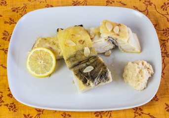 Plato de bacalao