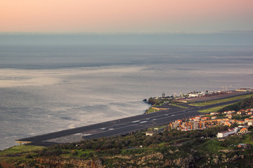 Airport in Santa Cruz near Funchal, Madeira, Portugal