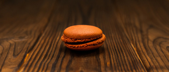Chocolate Macaroons. Selective focus