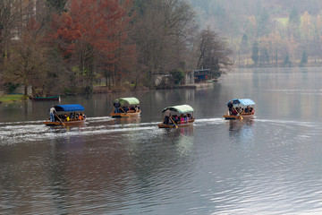 Fototapeta premium Lake Bled Boats