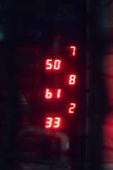 Red Neon Numbers