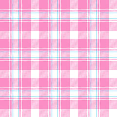 Pink plaid seamless pattern. Vector background