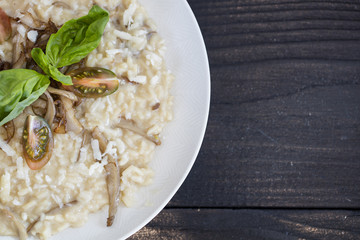 risotto with mushrooms