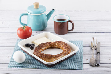 breakfast with simit