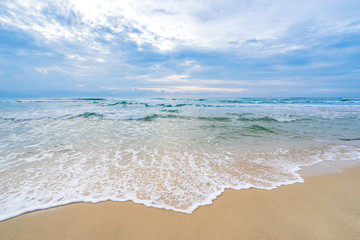 abstract wave bubble on the beach seascape