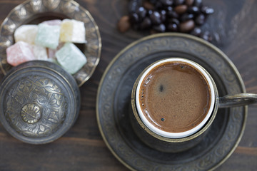 turkish coffee and turkish delights