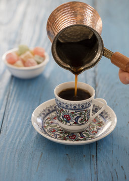 turkish coffee and turkish delights