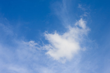 Naklejka na ściany i meble Nature of beautiful cloud on blue sky. Bright on day.