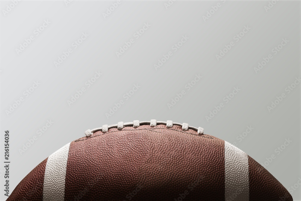 Wall mural American football ball on background