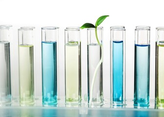 Science laboratory test tubes, laboratory equipment