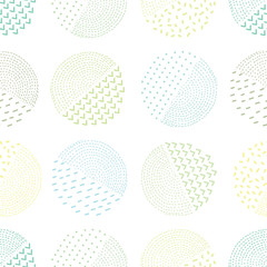 Seamless pattern, polka dot fabric, wallpaper, vector.