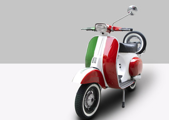 Italienisches Tricolor-Motorrad