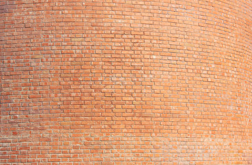 Brick Wall Texture of Orange Stone Wall Background. Abstract Bright Brick Stones Pattern, Colorful Old Rough Wall Canvas Background. Brickwall Material Surface Close Up View with Copy Space.