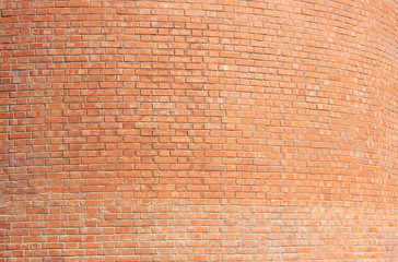 Brick Wall Pattern of Orange Stone Wall Texture Background. Abstract Bright Brick Stones Pattern, Colorful Old Rough Wall Canvas Background. Brickwall Material Surface Close Up View with Copy Space.
