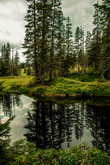 Obraz premium Kleiner Bergsee