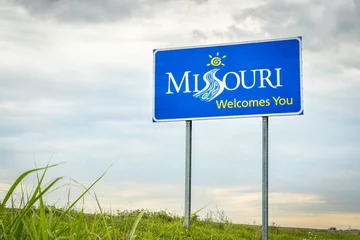 Photo sur Plexiglas Amérique centrale Le Missouri vous accueille en bordure de panneau