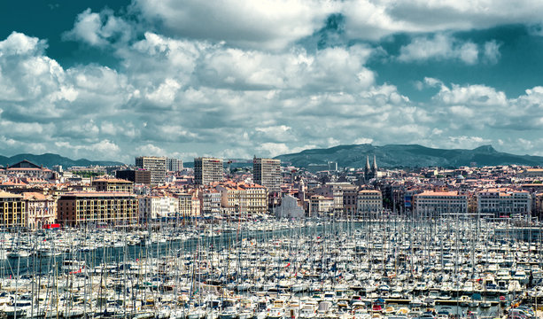 Old port of Marseille, France
