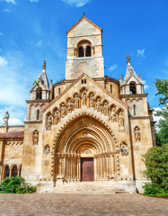 Fototapeta na wymiar Church of Jaki in Vajdahunyad castle complex in Budapest, Hungary