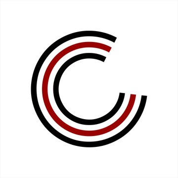 C, CCC initials line art geometric company logo