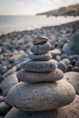 Steinturm am Steinstrand