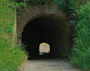 Tunnel at Petrovaradin fortress in Novi Sad, Serbia