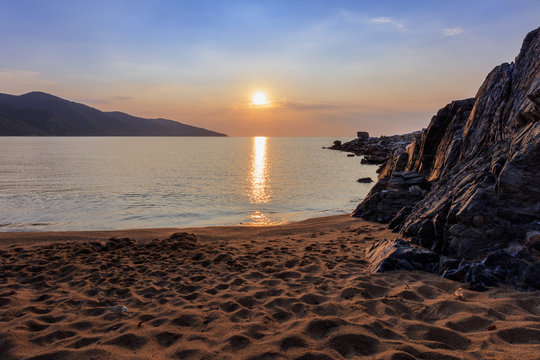 stratoni beach, greece