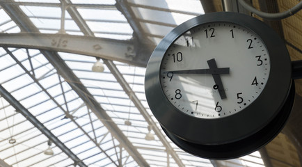 Clock at Metro Station in Athens