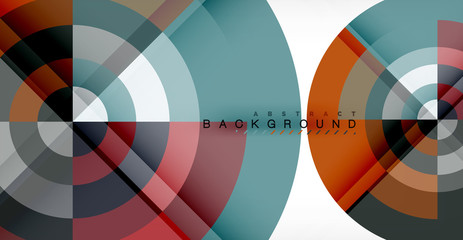 Obraz premium Vector circle abstract background