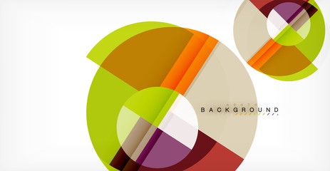 Obraz premium Vector circle abstract background