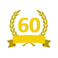 Happy birthday 60 years gold