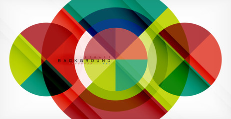 Obraz premium Vector circle abstract background