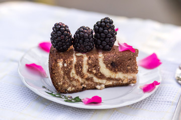 Cake with big berries