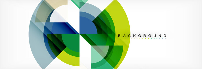 Obraz premium Vector circular geometric abstract background