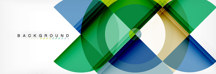 Obraz premium Vector circular geometric abstract background