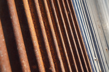 Old zinc rusty wall background