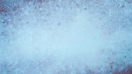 Blue abstract background.Painted iron.