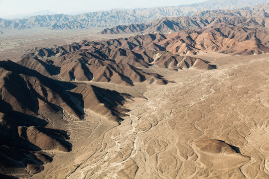 Mountainous desert silhouettes